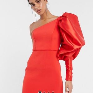 One shoulder dress